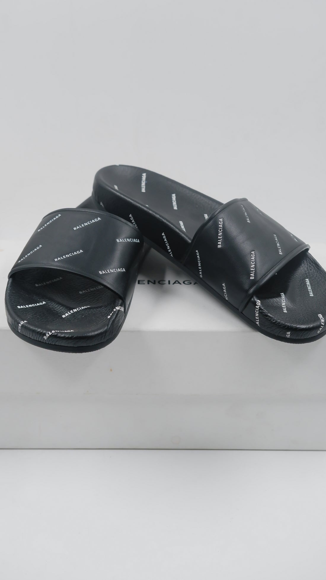 Nappa Allover Logo Embossed Women's Pool Slides