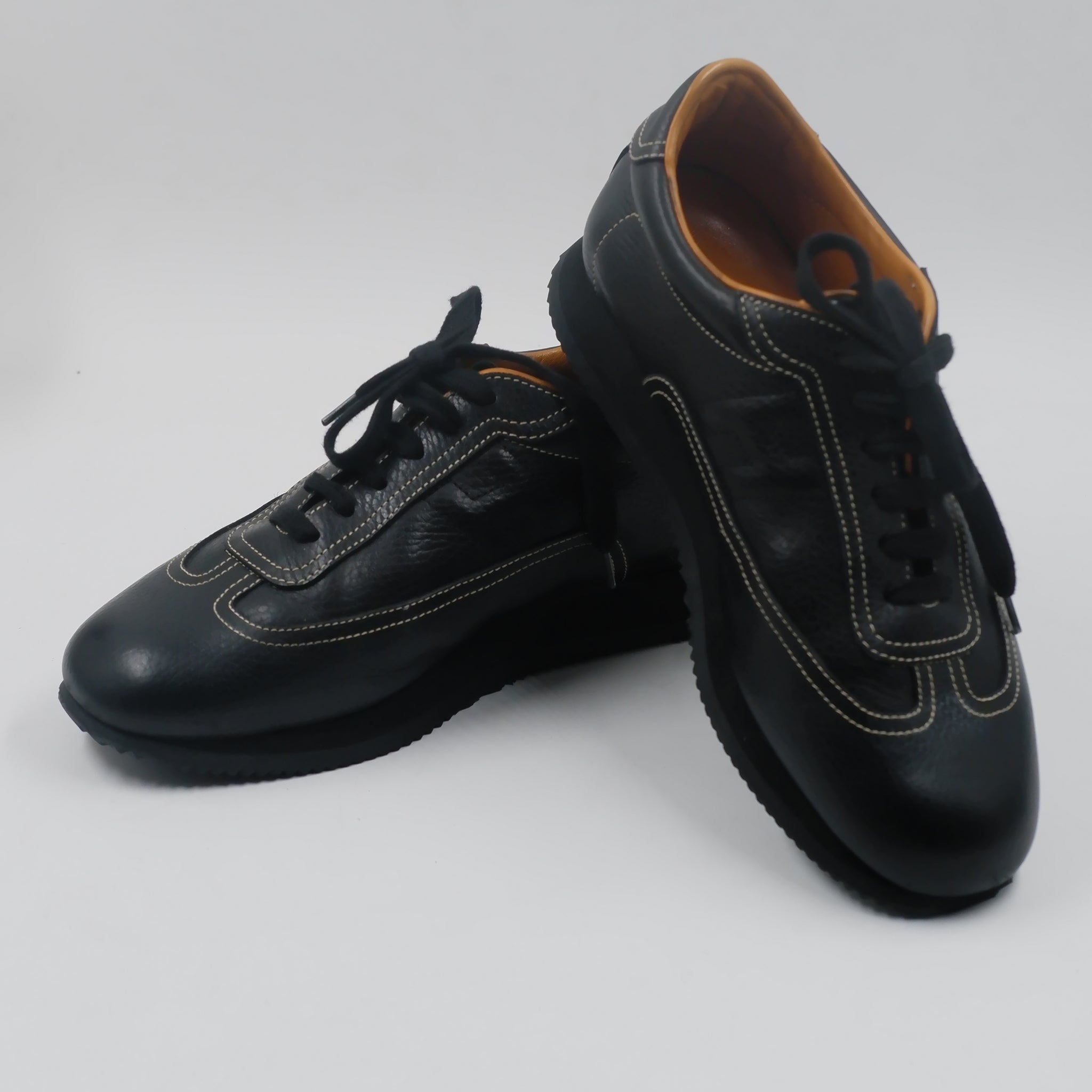 H Logo Leather Low Cut Sneakers