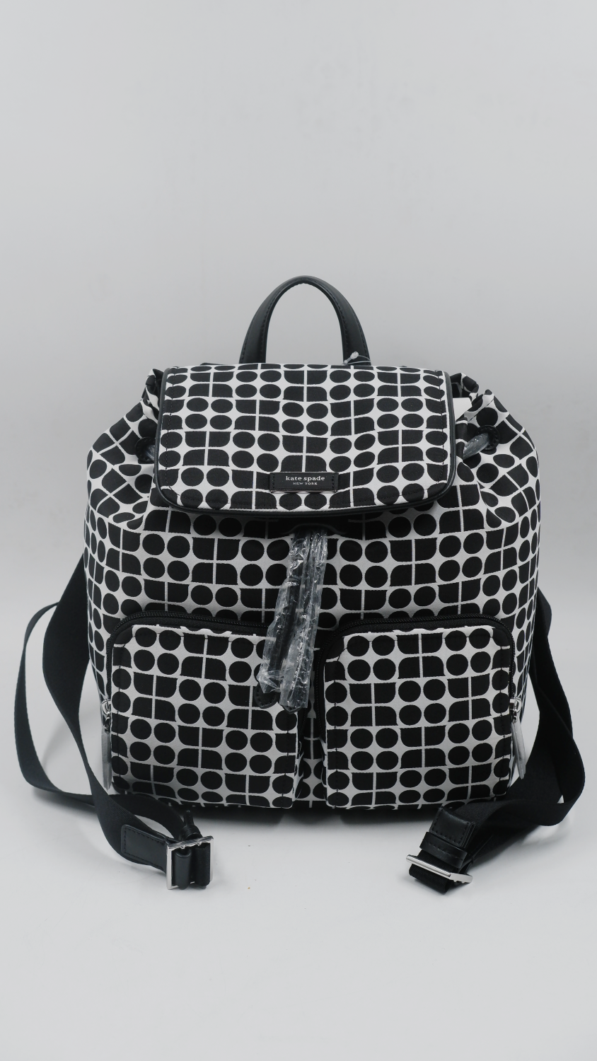 Noel Printed Fabric Backpack
