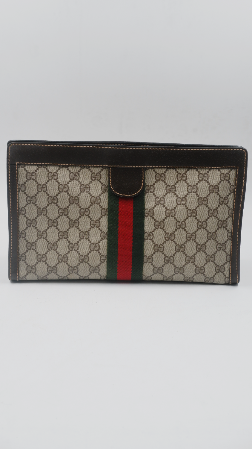 GG Supreme Sherry Line Clutch
