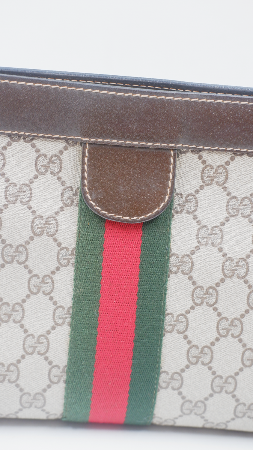 GG Supreme Sherry Line Clutch
