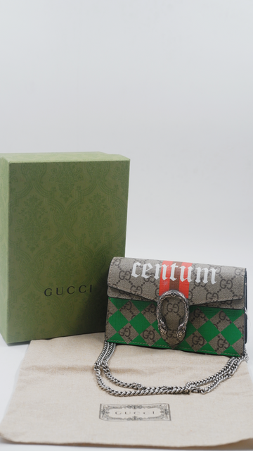 GG Supreme Monogram Centum Super Mini Dionysus