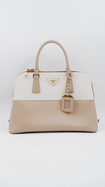 Saffiano Lux Medium Bicolor