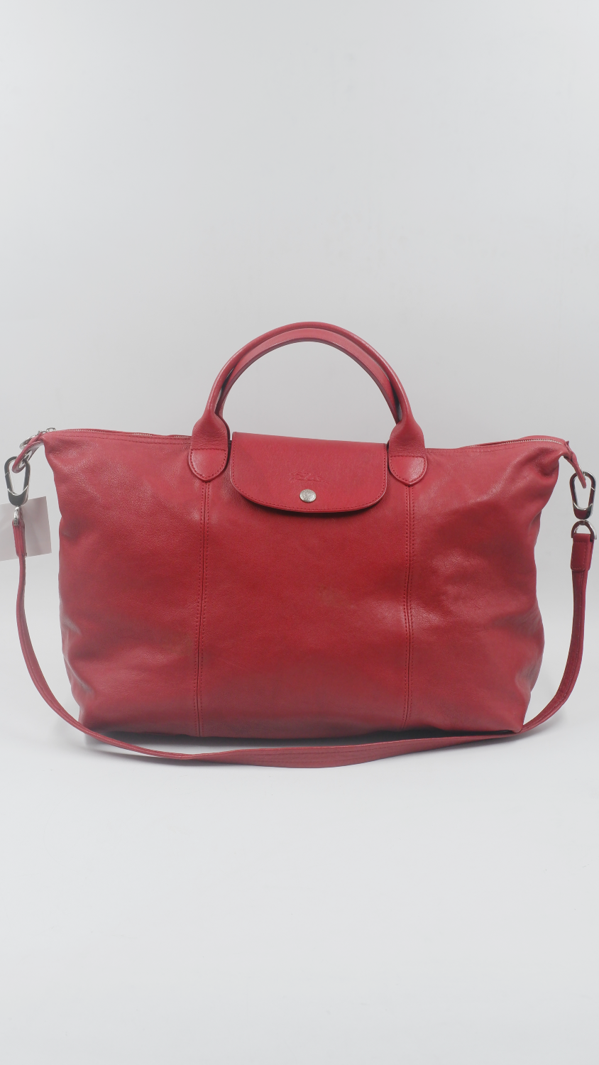 Red Leather Tote