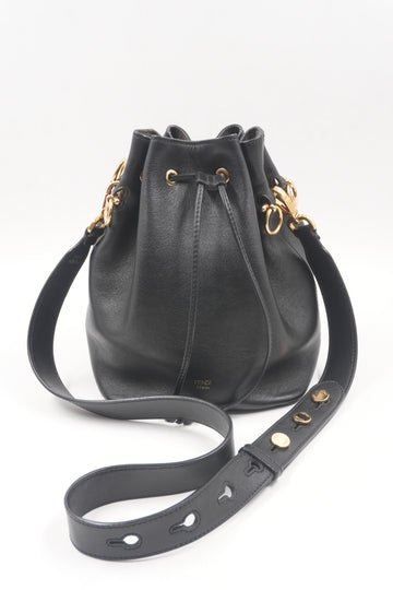 Black Mon Tresor Mini Leather Bucket Bag