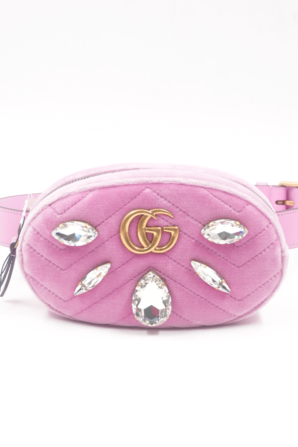 Velvet Matelasse Marquise Crystal GG Marmont