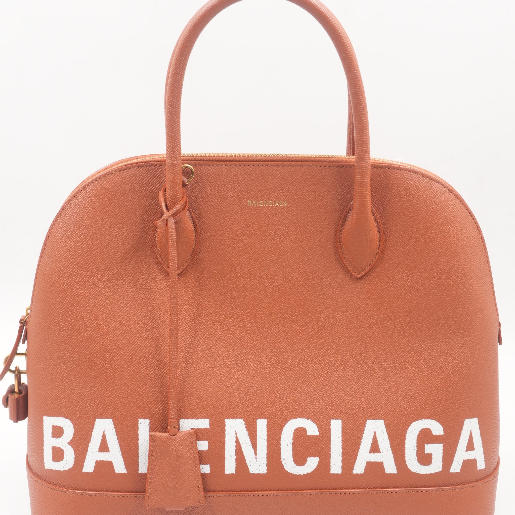 Top Handle Leather Handbag