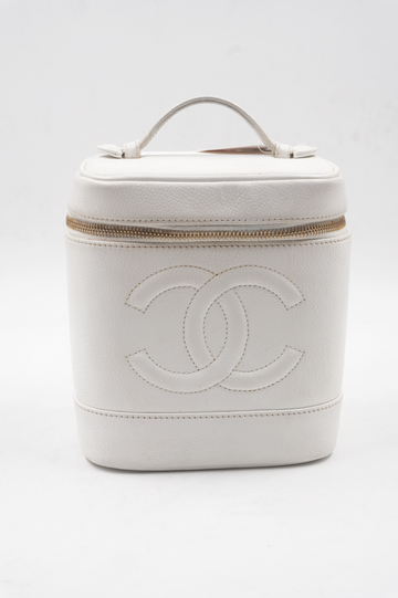 White Leather CC Mania Vanity Case