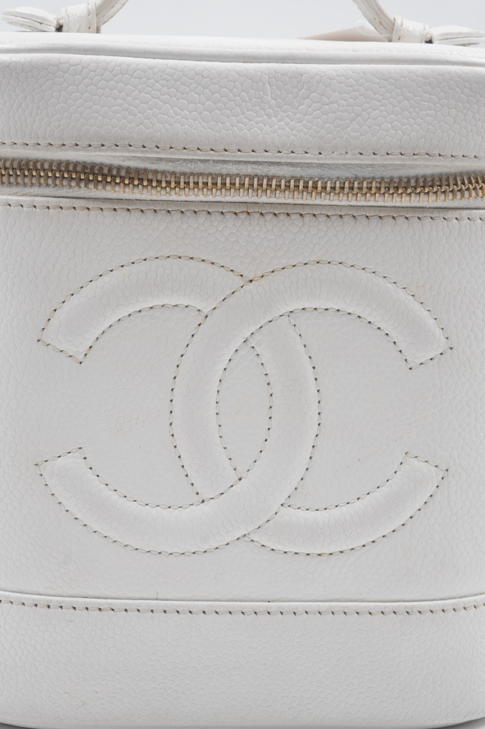 White Leather CC Mania Vanity Case