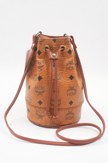 Drawstring Visetos Bucket Bag