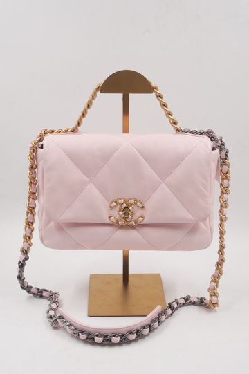 C19 Small Quilted Flap Bag Microchip