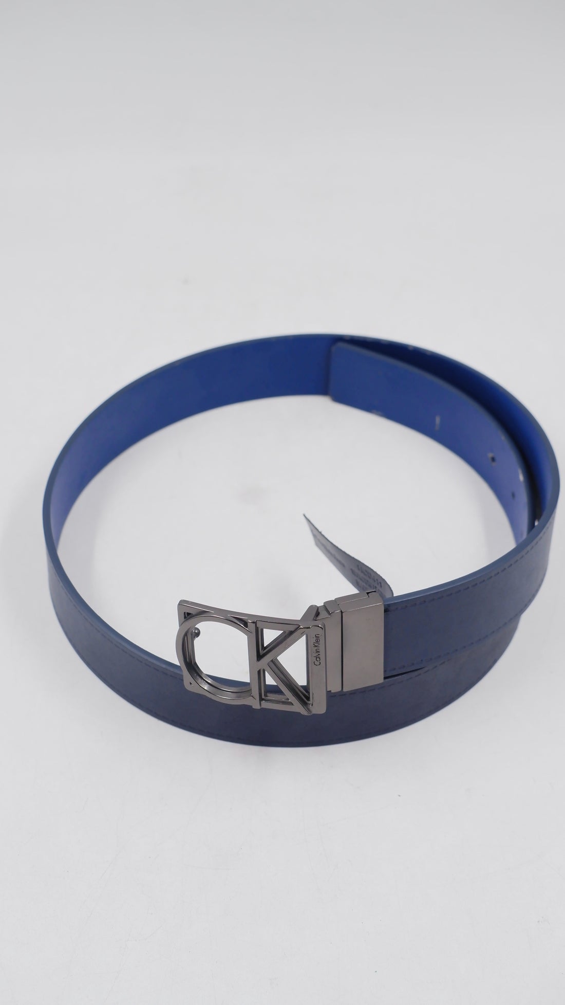 Monogram Plaque Buckle Reversible Belt
