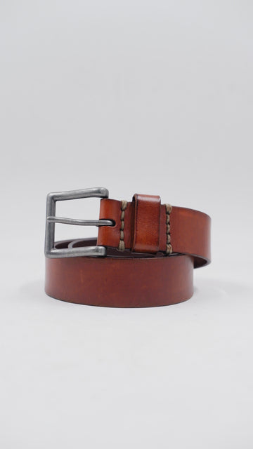 Vintage Distressed Leather Belt