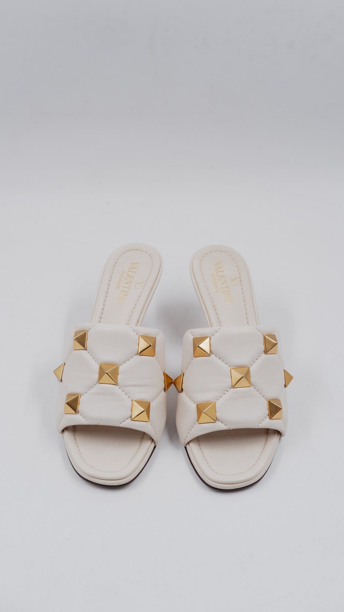 Garavani Roman Stud Slide Sandals