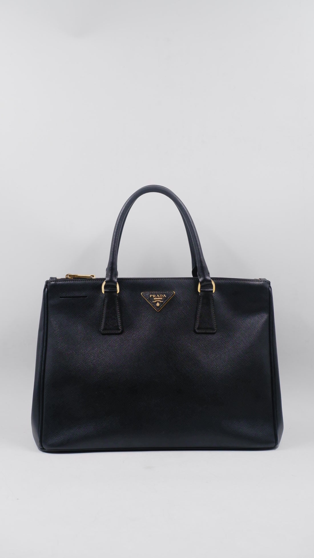Saffiano Lux Double Zip Tote (Large)