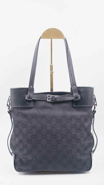GG Canvas Belt Buckle Tote Bag