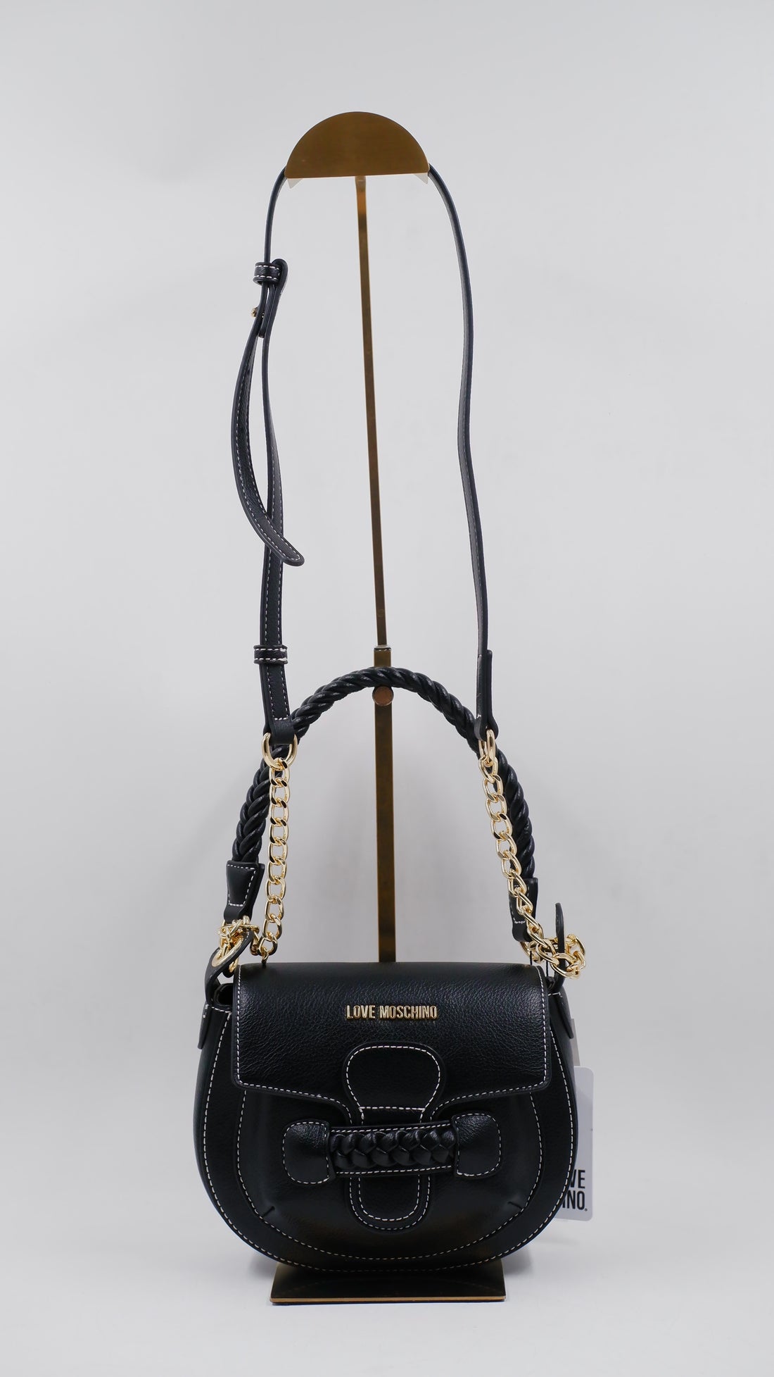 Braided Flap Saddle Bag