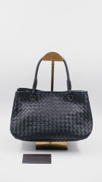 Intrecciato Basket Tote Bag