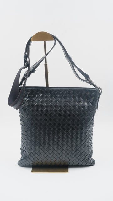 Men's Black Messenger Bag