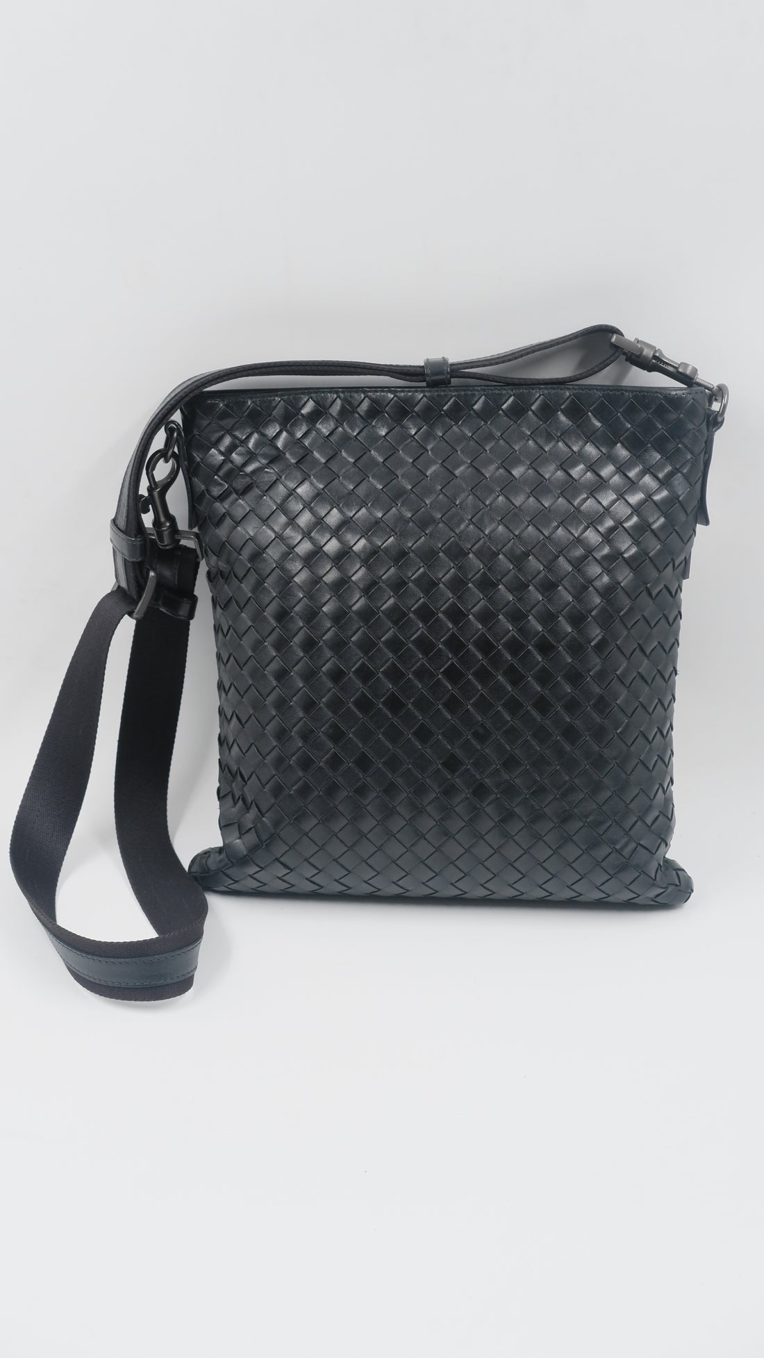 Men's Black Messenger Bag