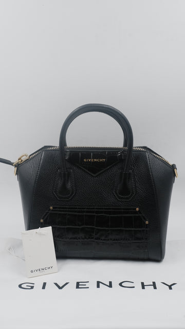 Antigona Small Crocodile Embossed