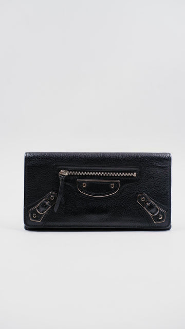 Metallic Edge Continental Wallet