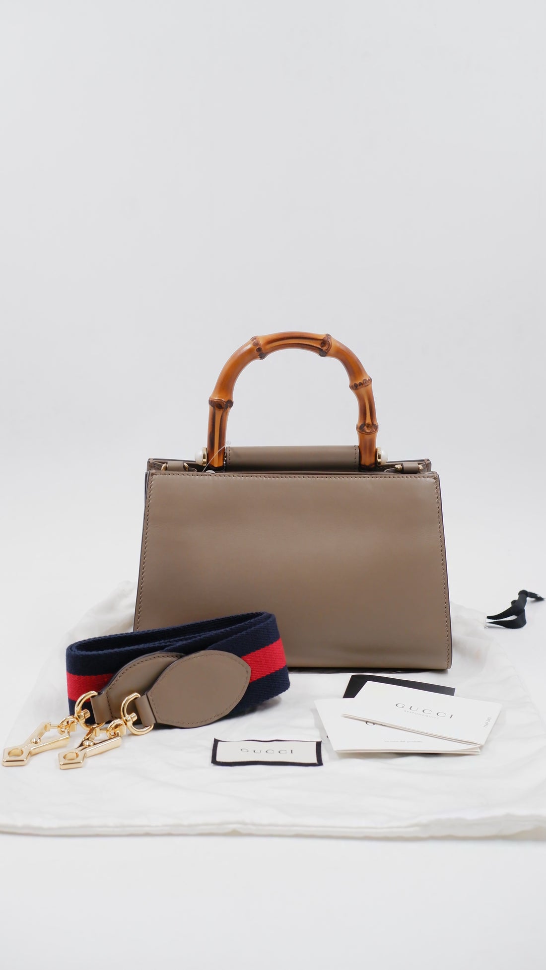 Nymphaea Bamboo Top Handle Bag