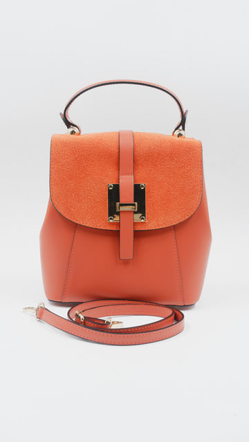 Italian Made Suede Backpack