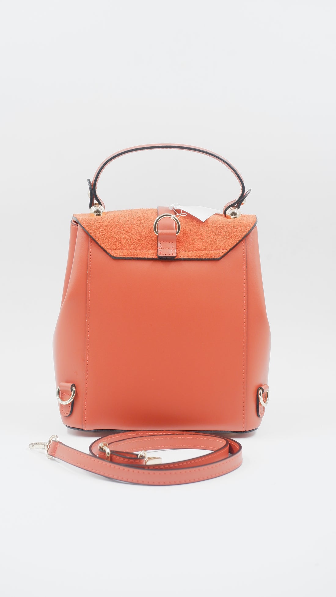 Italian Made Suede Backpack