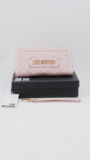Quilted Faux Leather Long Wallet