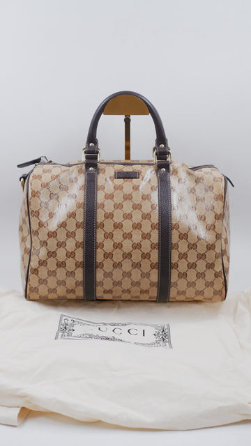 Medium GG Crystal Joy Boston Bag