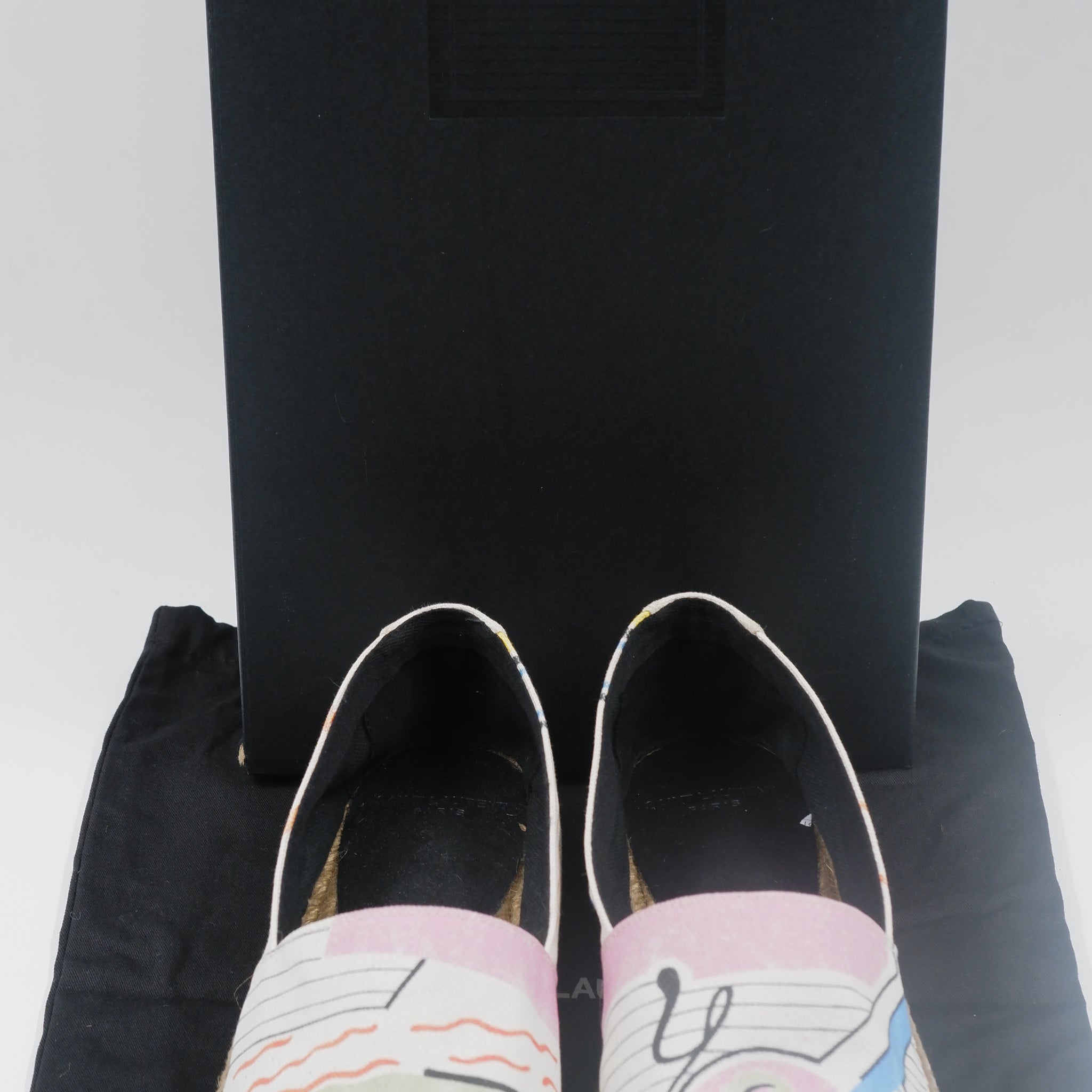 "Love 1980" Canvas Espadrille Flats