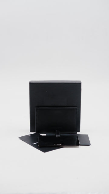 Compact mirror and card holder