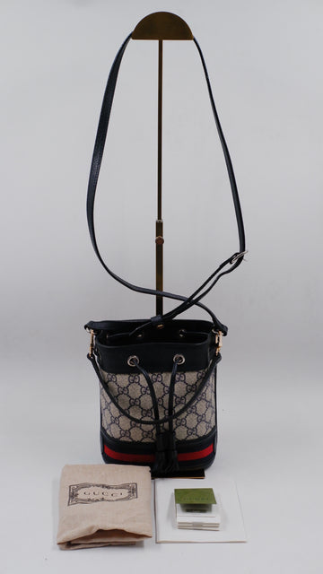 Ophidia Gg Canvas Bucket Bag