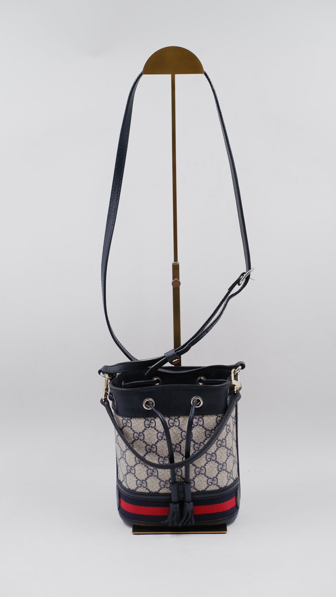 Ophidia Gg Canvas Bucket Bag