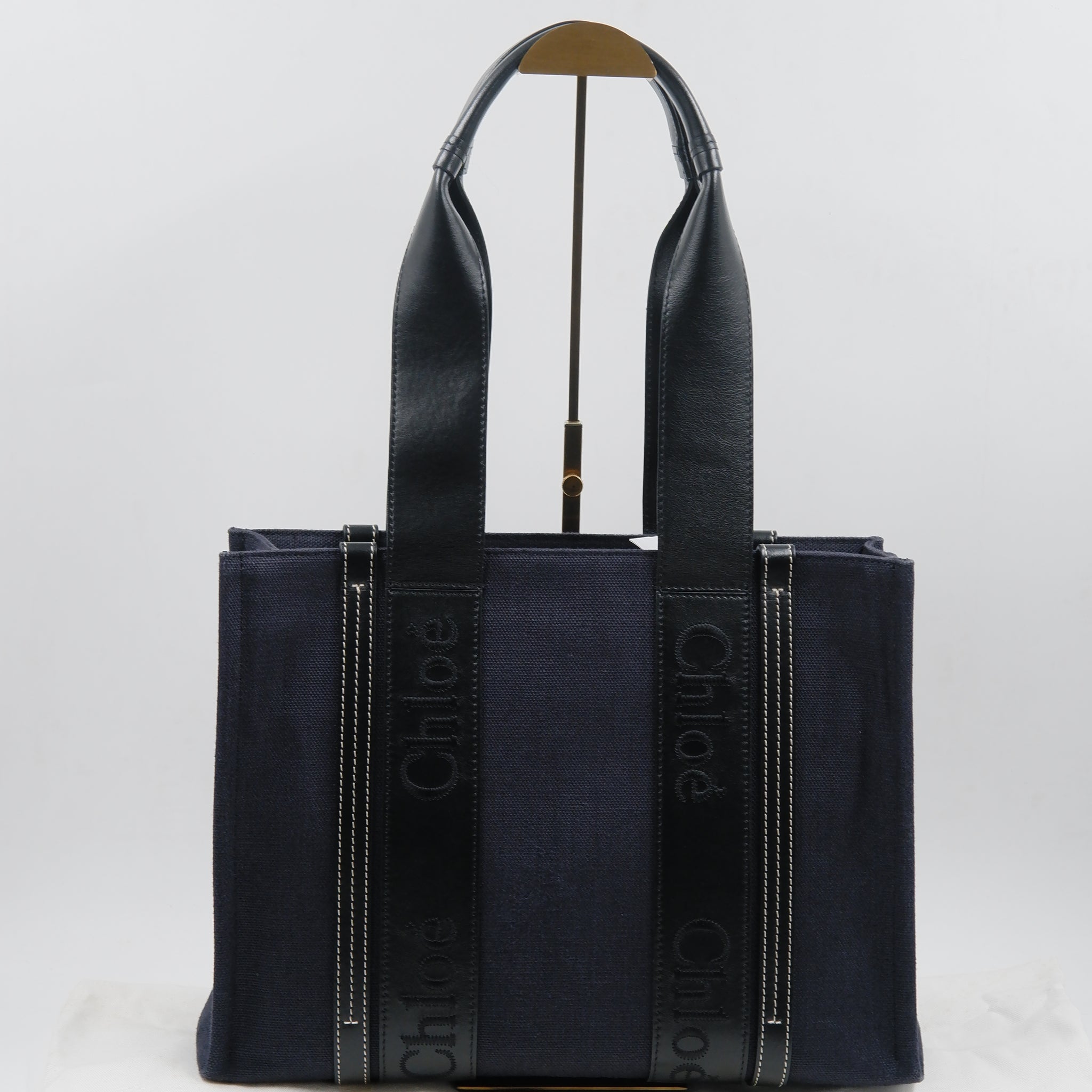 Wood Denim Tote Bag