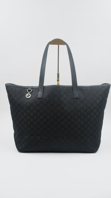 Canvas Black Tote
