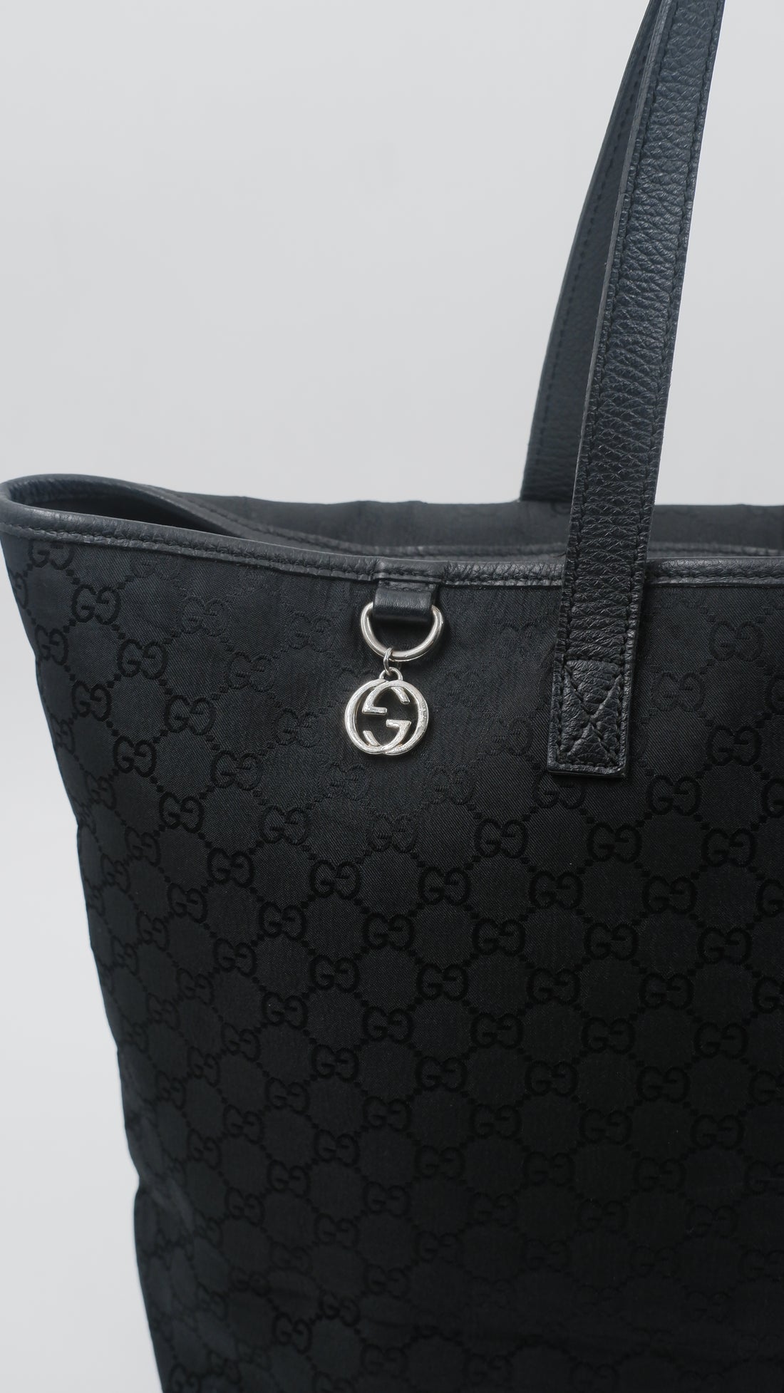 Canvas Black Tote