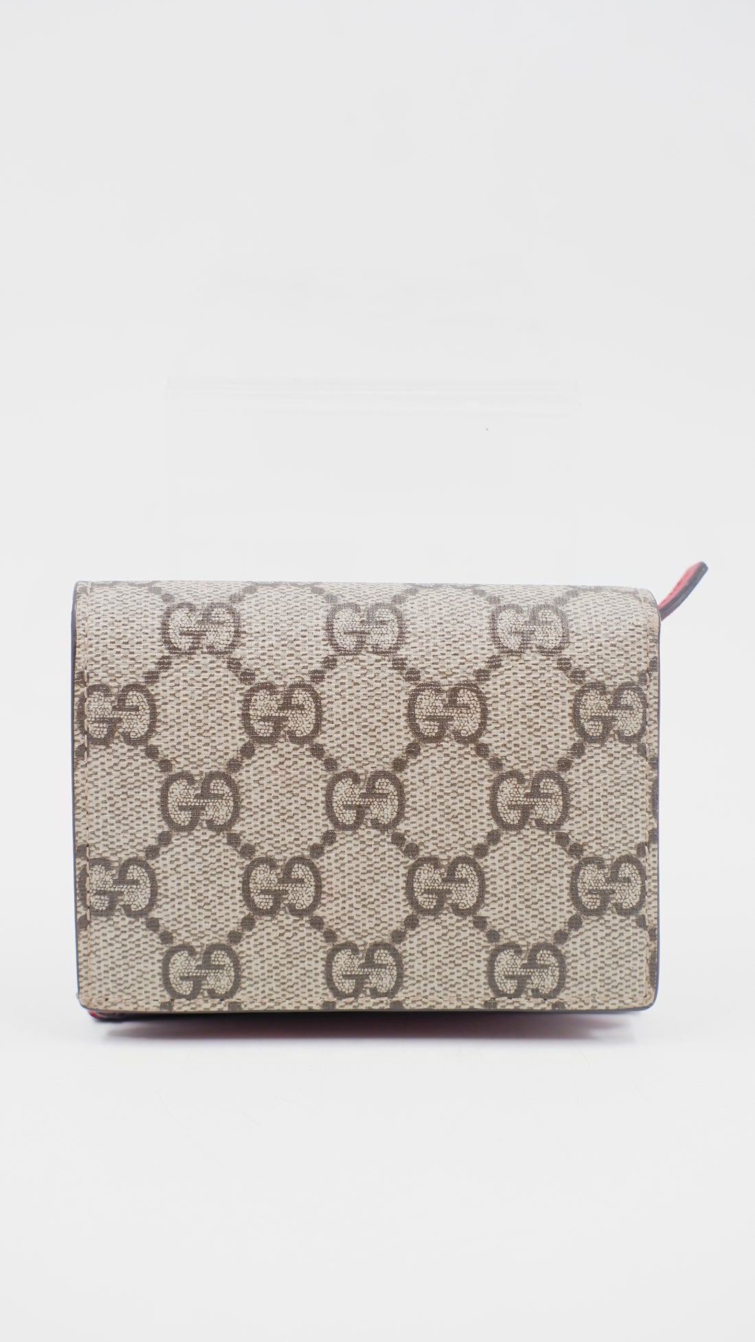 GG Supreme Cherry Compact Wallet