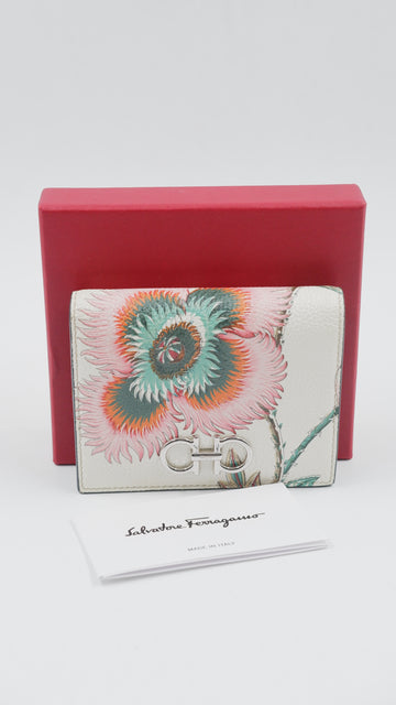 Gancini-Plaque Leather Wallet