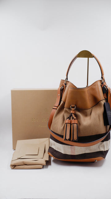 House Check Canvas Ashby Bucket Bag