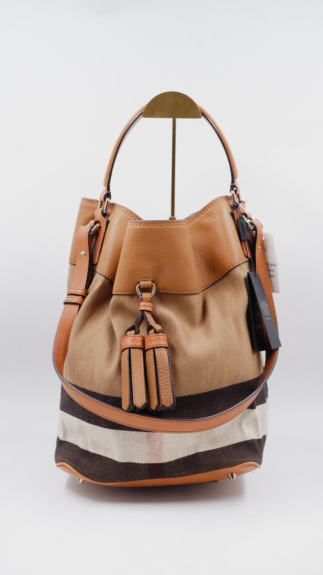 House Check Canvas Ashby Bucket Bag