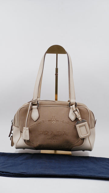 Logo Jacquard Baulleto Bag