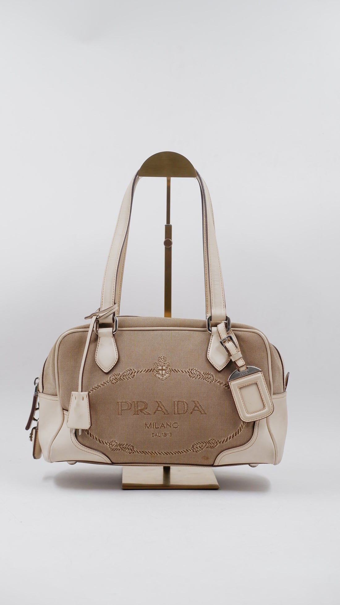 Logo Jacquard Baulleto Bag