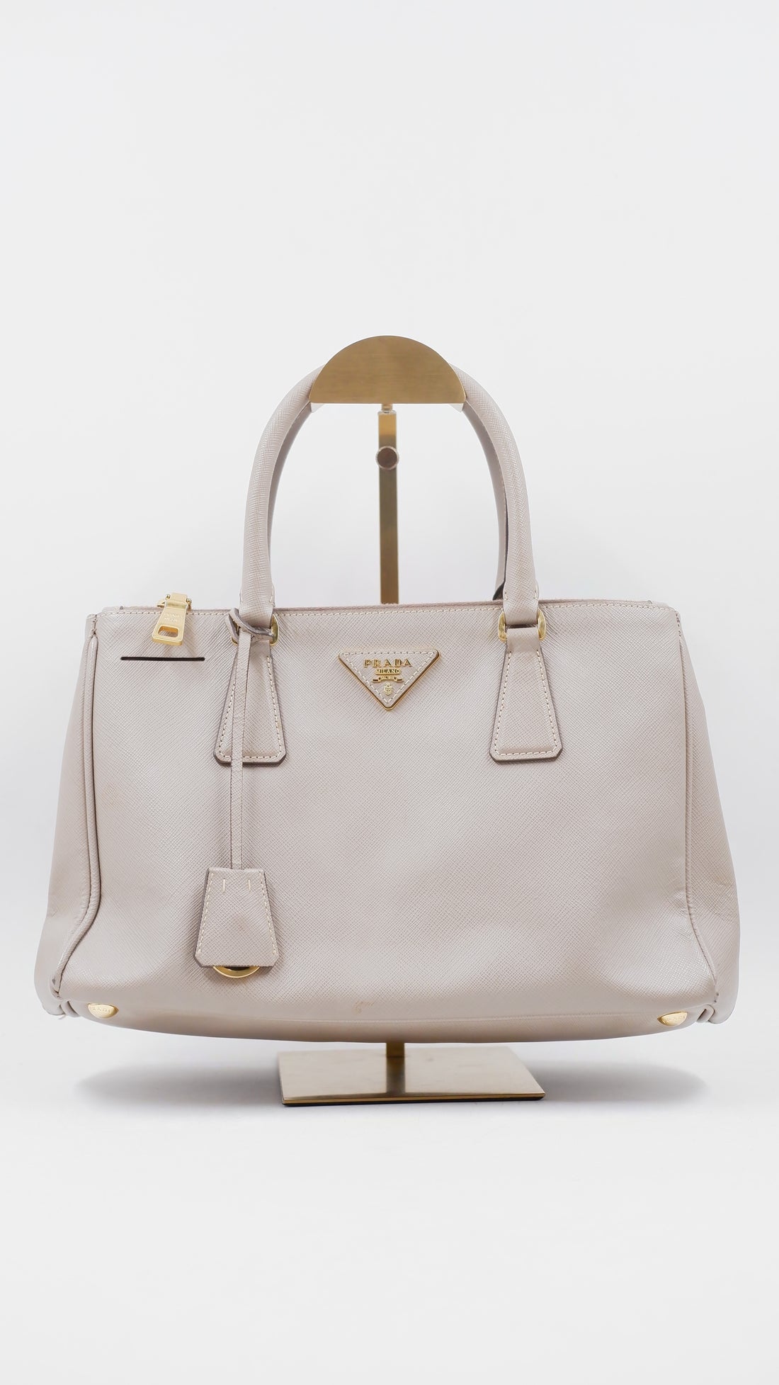 Saffiano Lux Galleria Double Zip Tote