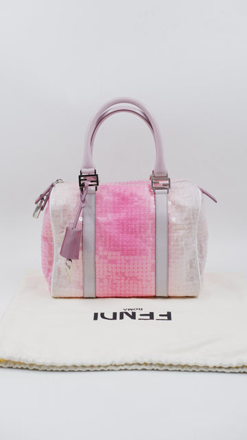 Pink Gradient Sequin Bauletto Boston