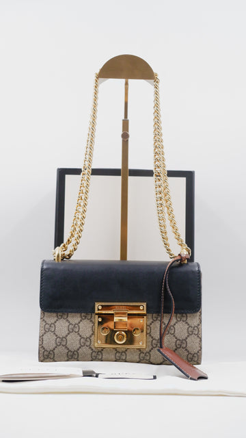 Padlock Small GG Supreme Shoulder Bag