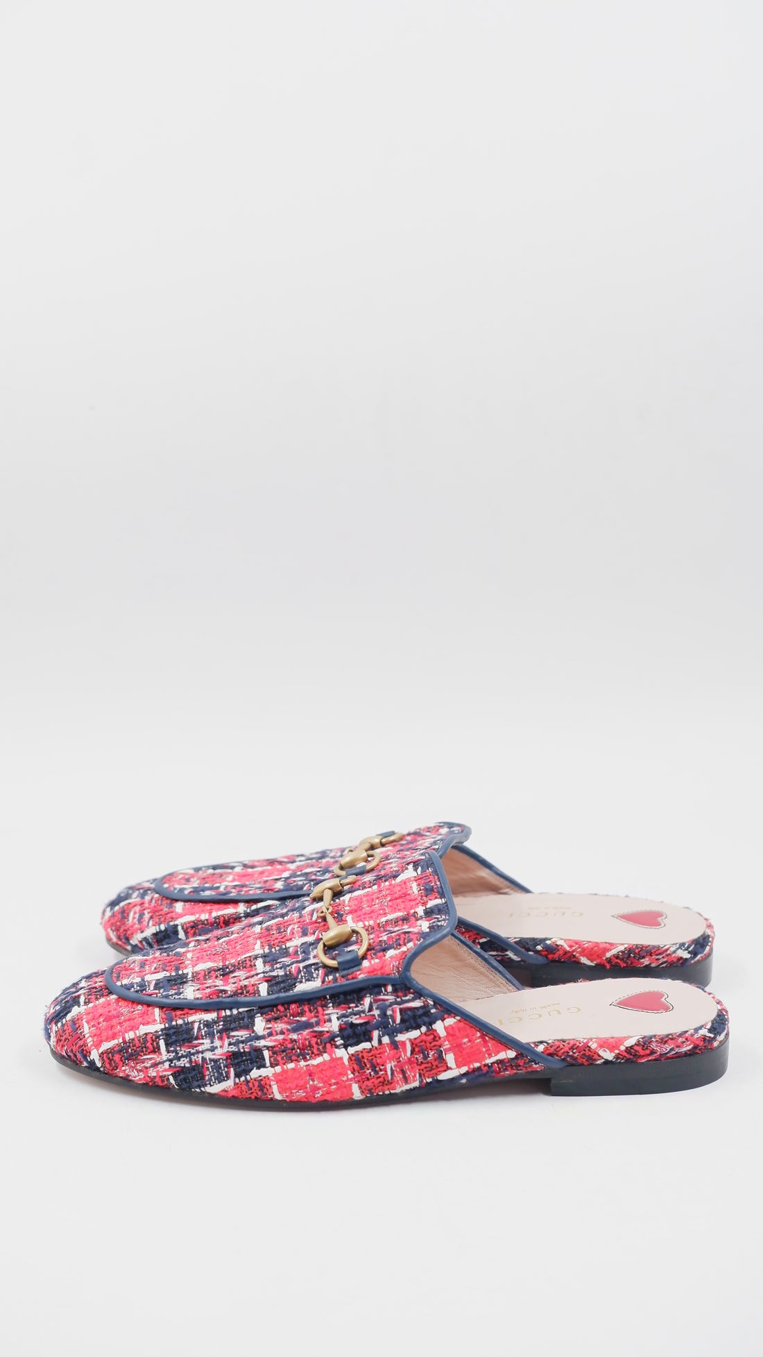 Tweed Mules flat