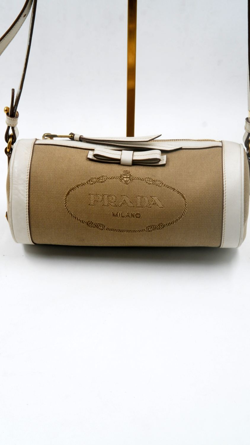 Canvas Logo Jacquard crossbody bag