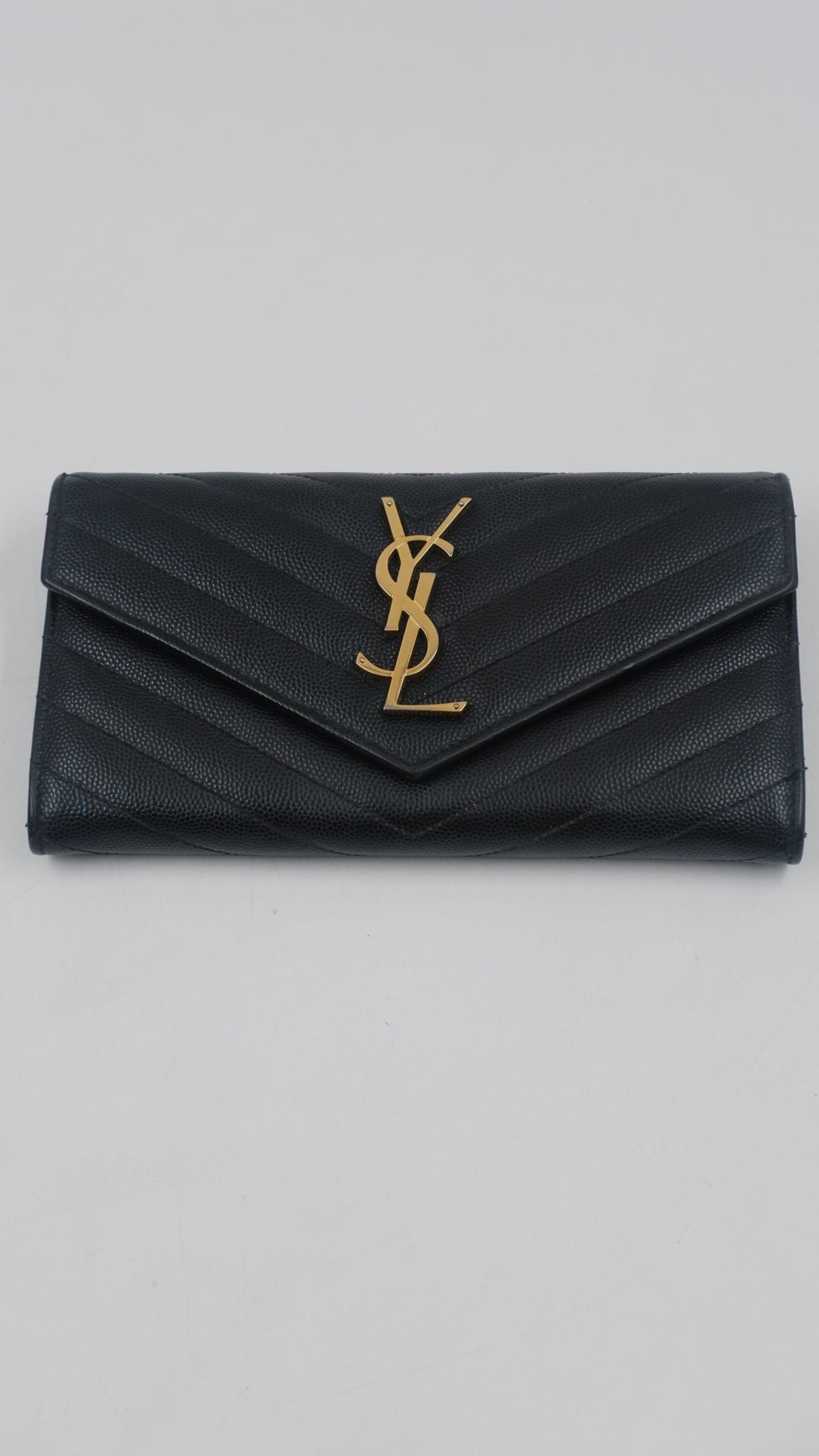 Black Cassandra Flap Wallet
